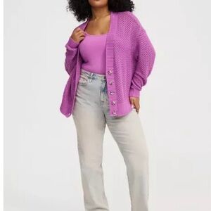 NWT Torrid Open-Knit Cardigan Sweater